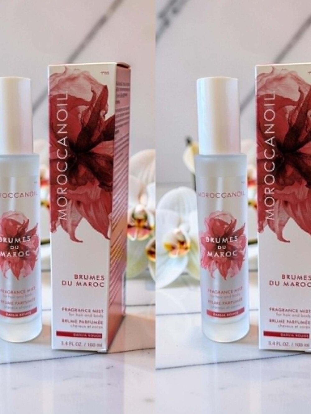 Moroccanoil Brumes Du Maroc Dahlia Rouge Hair Body Fragrance Mist 3.4 o_ 2 units